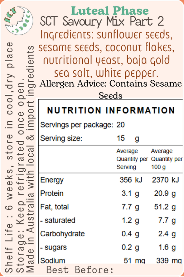 sct seed cycling mix part2 for luteal phase